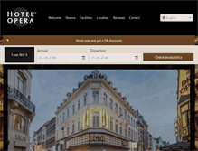Tablet Screenshot of hotel-opera.be